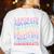 Sped Caffeinate Advocate Laminate Educate Teacher Women's Sweatshirt Back Print White Sped Caffeinate Advocate Laminate Educate Teacher Women's Sweatshirt Back Print White