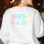 SPED Squad Team SPED Teacher Special Education Teacher Women's Sweatshirt Back Print White SPED Squad Team SPED Teacher Special Education Teacher Women's Sweatshirt Back Print White