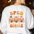 Sped Teacher Gobble Squad Thanksgiving Special Education Women's Sweatshirt Back Print White Sped Teacher Gobble Squad Thanksgiving Special Education Women's Sweatshirt Back Print White