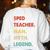 Sped Teacher Man Myth Legend Women's Sweatshirt Back Print White