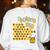 Spelling Bee Kind Positive Kindness Women Teacher Women's Sweatshirt Back Print White