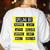 Spelling Bee Pun Halloween Costume For Teachers Women's Sweatshirt Back Print White