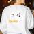 Spooky Ghost Inequalities Halloween Math Teacher Women's Sweatshirt Back Print White Spooky Ghost Inequalities Halloween Math Teacher Women's Sweatshirt Back Print White