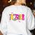 Spooky Halloween Teacher Para Counselor SPED Preppy Boo Kids Women's Sweatshirt Back Print White Spooky Halloween Teacher Para Counselor SPED Preppy Boo Kids Women's Sweatshirt Back Print White