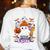 Spooky Para Crew Ghost Halloween Paraprofessional Teacher Women's Sweatshirt Back Print White