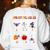 Spooky Syllables Teacher Halloween Educational Kids Women's Sweatshirt Back Print White Spooky Syllables Teacher Halloween Educational Kids Women's Sweatshirt Back Print White