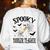 Spooky Toddler Teacher Halloween School Women's Sweatshirt Back Print White Spooky Toddler Teacher Halloween School Women's Sweatshirt Back Print White