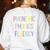 Spring Easter Reading Teacher Science Of Reading Women's Sweatshirt Back Print White Spring Easter Reading Teacher Science Of Reading Women's Sweatshirt Back Print White