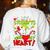 My Students Stole My Heart Teacher Holiday Merry Christmas Women's Sweatshirt Back Print White