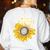 Sunflower Puzzle Pieces Autism Awareness For Mom Teacher For Women Women's Sweatshirt Back Print White