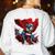 Super Power Superhero Boston Terrier Dog For Men Women Kids Women's Sweatshirt Back Print White
