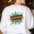 Superhero Teacher Retro Comic Teaching Superpower Women's Sweatshirt Back Print White