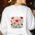 Support Public Education Cute Floral Teacher Red For Ed Women's Sweatshirt Back Print White Support Public Education Cute Floral Teacher Red For Ed Women's Sweatshirt Back Print White