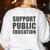 Support Public Education Protect Teachers Students Schools Women's Sweatshirt Back Print White Support Public Education Protect Teachers Students Schools Women's Sweatshirt Back Print White
