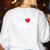 Support Squad Cute Heart Supportive Teacher Team Member Women's Sweatshirt Back Print White Support Squad Cute Heart Supportive Teacher Team Member Women's Sweatshirt Back Print White