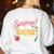 Surprise I'm Your Teacher Today Women's Sweatshirt Back Print White Surprise I'm Your Teacher Today Women's Sweatshirt Back Print White