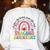 It Takes A Big Heart To Shape Little Minds Teacher Assistant Women's Sweatshirt Back Print White