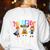 I Teach 2nd Grade Superheroes Back To School Teacher Men Women Girls Kids Women's Sweatshirt Back Print White