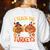 I Teach The Cutest Little Turkeys Teacher Thanksgiving Women's Sweatshirt Back Print White