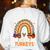 I Teach The Cutest Little Turkeys Thanksgiving Teacher Men Women Girls Kids Women's Sweatshirt Back Print White I Teach The Cutest Little Turkeys Thanksgiving Teacher Men Women Girls Kids Women's Sweatshirt Back Print White