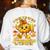 I Teach The Cutest Pumpkins In The Patch Teacher Halloween Women's Sweatshirt Back Print White