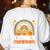 I Teach The Cutest Pumpkins In The Patch Teacher Halloween Women's Sweatshirt Back Print White