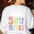 I Teach Future Superheroes Teacher Teaching Women's Sweatshirt Back Print White I Teach Future Superheroes Teacher Teaching Women's Sweatshirt Back Print White