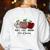 Teach Love Inspire Pre-k Teacher Apple Leopard Red Plain Women's Sweatshirt Back Print White