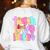Teach Love Inspire Preppy Back To School Teacher Women Women's Sweatshirt Back Print White Teach Love Inspire Preppy Back To School Teacher Women Women's Sweatshirt Back Print White