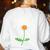 Teach Love Inspire Teachers Inspirational Flower Teachers Women's Sweatshirt Back Print White