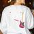 I Teach Rock Stars Music Teacher Guitar Player Women's Sweatshirt Back Print White