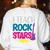 I Teach Rockstars Tee Orchestra Music Teacher Back To School Women's Sweatshirt Back Print White I Teach Rockstars Tee Orchestra Music Teacher Back To School Women's Sweatshirt Back Print White