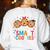I Teach Smart Cookies Cute Back To School Teacher Women's Sweatshirt Back Print White