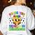 Teacher Back To School Color In Kindness Crayon Pencil Women's Sweatshirt Back Print White Teacher Back To School Color In Kindness Crayon Pencil Women's Sweatshirt Back Print White