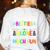 Teacher Besties Because Going Crazy Alone Is Not Fun Women's Sweatshirt Back Print White Teacher Besties Because Going Crazy Alone Is Not Fun Women's Sweatshirt Back Print White