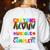 Teacher We Are Like A Box Of Crayons Back To School Women's Sweatshirt Back Print White Teacher We Are Like A Box Of Crayons Back To School Women's Sweatshirt Back Print White