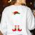 The Teacher Elf Christmas Family Matching Group Xmas Women's Sweatshirt Back Print White
