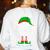 The Teacher Elf Christmas Family Matching Xmas Group For Men Women Women's Sweatshirt Back Print White