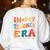 In My Teacher Era First Day Of School Back To School Retro Women's Sweatshirt Back Print White