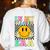 In My Teacher Era Retro Back To School Teacher Student Women's Sweatshirt Back Print White In My Teacher Era Retro Back To School Teacher Student Women's Sweatshirt Back Print White