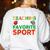 Teacher Is My Favorite Sport Teacher Teaching Lover Women's Sweatshirt Back Print White