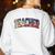 Teacher Filipino Vintage Heritage DNA Flag Women's Sweatshirt Back Print White Teacher Filipino Vintage Heritage DNA Flag Women's Sweatshirt Back Print White
