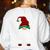 Teacher Gnome Xmas Family Matching Plaid Christmas Gnomes Women's Sweatshirt Back Print White