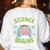 Teacher Halloween Costume Science Teachers Love Brains Women's Sweatshirt Back Print White