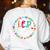 Teacher IEP IEP Encourage Progress Special Education Women's Sweatshirt Back Print White Teacher IEP IEP Encourage Progress Special Education Women's Sweatshirt Back Print White
