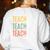 Teacher Kindness Compassion Confidence Teaching Women's Sweatshirt Back Print White Teacher Kindness Compassion Confidence Teaching Women's Sweatshirt Back Print White