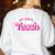 Teacher Life My Job Is Teach Women's Sweatshirt Back Print White Teacher Life My Job Is Teach Women's Sweatshirt Back Print White