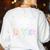 Teacher Of Littles Daycare Pre-k Kindergarten Teacher Women's Sweatshirt Back Print White