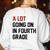 Teacher A Lot Going On In Fourth Grade Back To School Women's Sweatshirt Back Print White Teacher A Lot Going On In Fourth Grade Back To School Women's Sweatshirt Back Print White