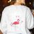 This Teacher Loves Her Flock Flamingo Teacher Class Women's Sweatshirt Back Print White This Teacher Loves Her Flock Flamingo Teacher Class Women's Sweatshirt Back Print White